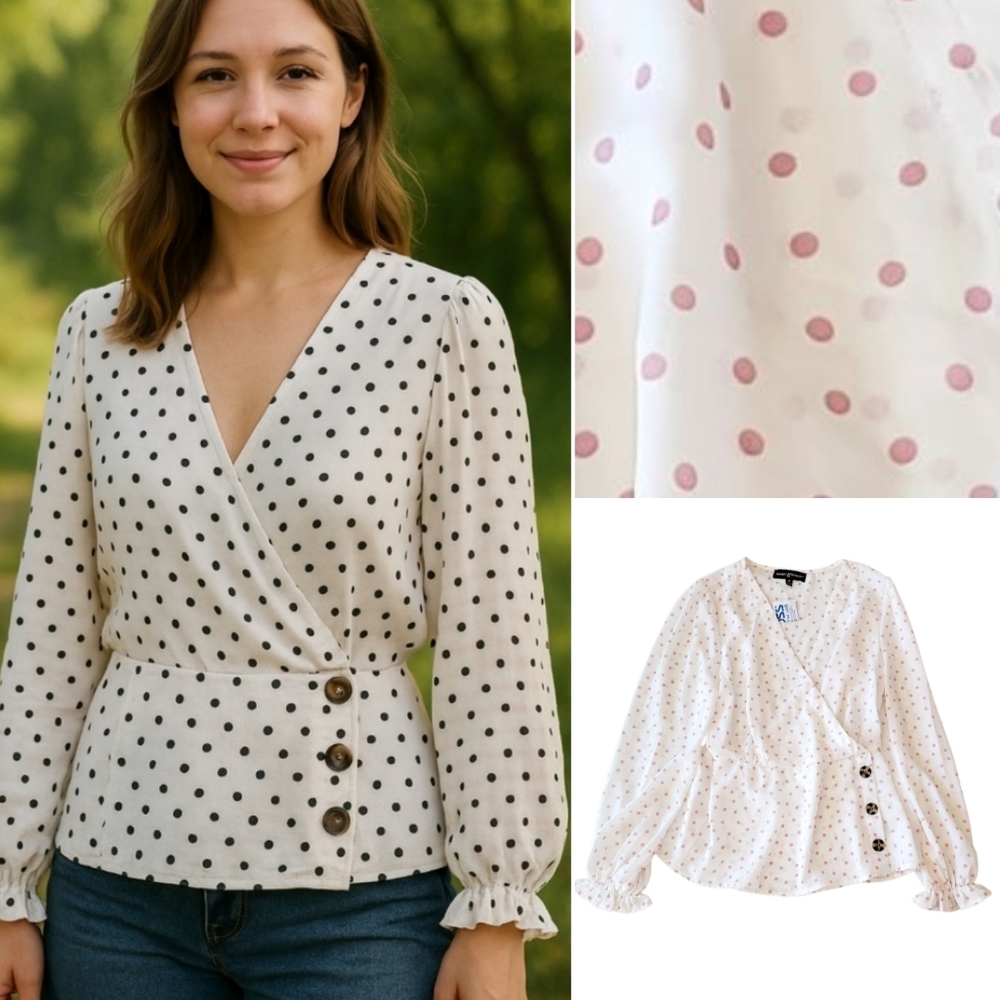 🆕️ Almost Famous Polka Dot Blouse